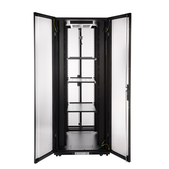 45RU 800mm Wide x 1000mm Deep Server Rack with Bi-Fold Mesh Door