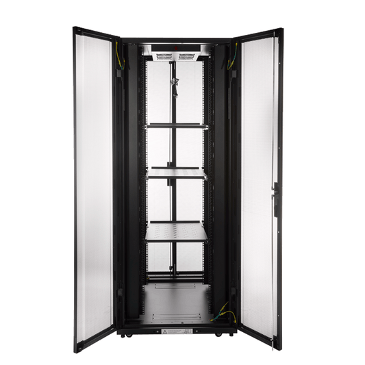 45RU 800mm Wide x 1000mm Deep Server Rack with Bi-Fold Mesh Door