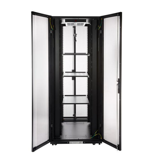 45RU 800mm Wide x 1070mm Deep Premium Server Rack With Bi-Fold Mesh