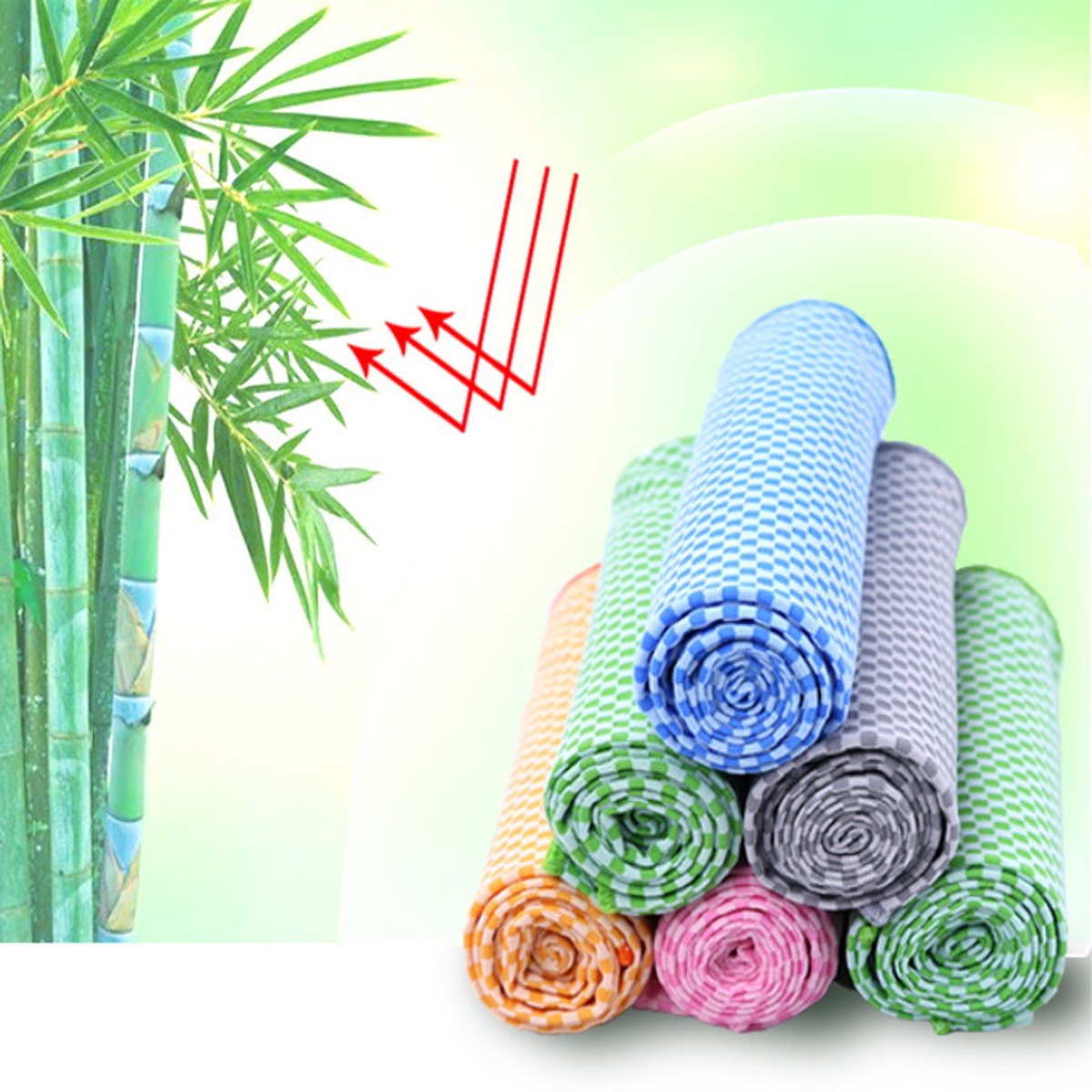 Natura Super Cool Bamboo Towel In A Bottle - 2 PK