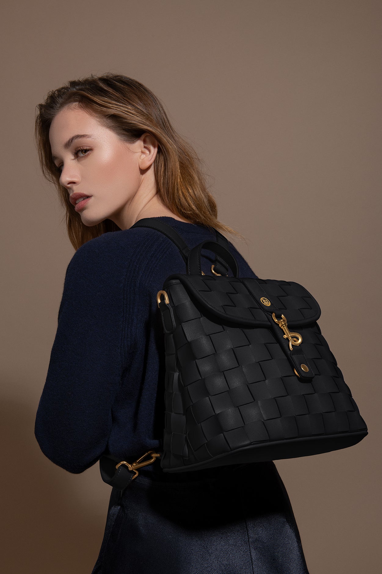 Rosie Black Mini Backpack