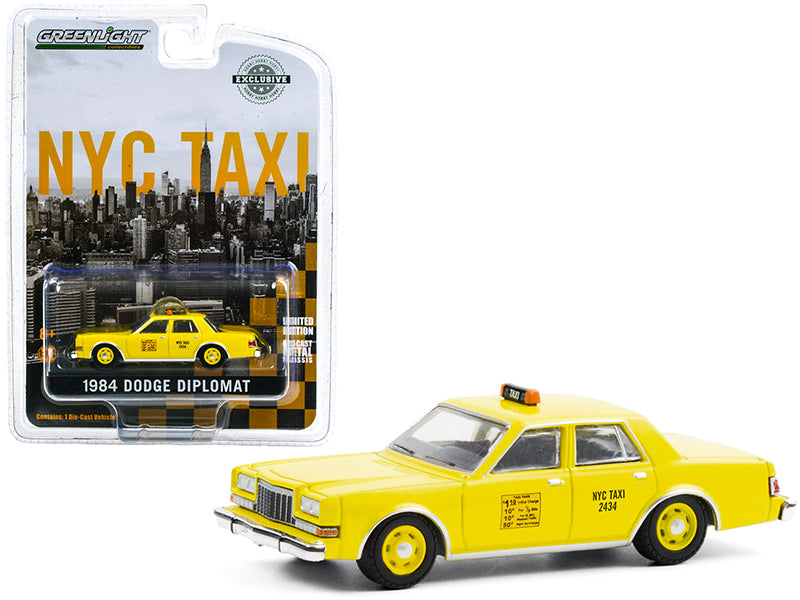 1984 Dodge Diplomat Yellow \NYC Taxi\" (New York City) \"Hobby