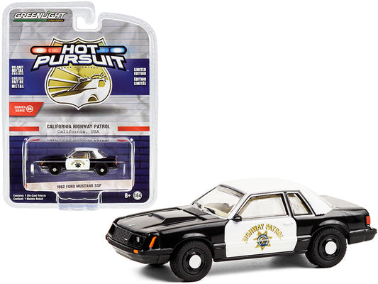 1982 Ford Mustang SSP Black and White CHP \California Highway Patrol\"