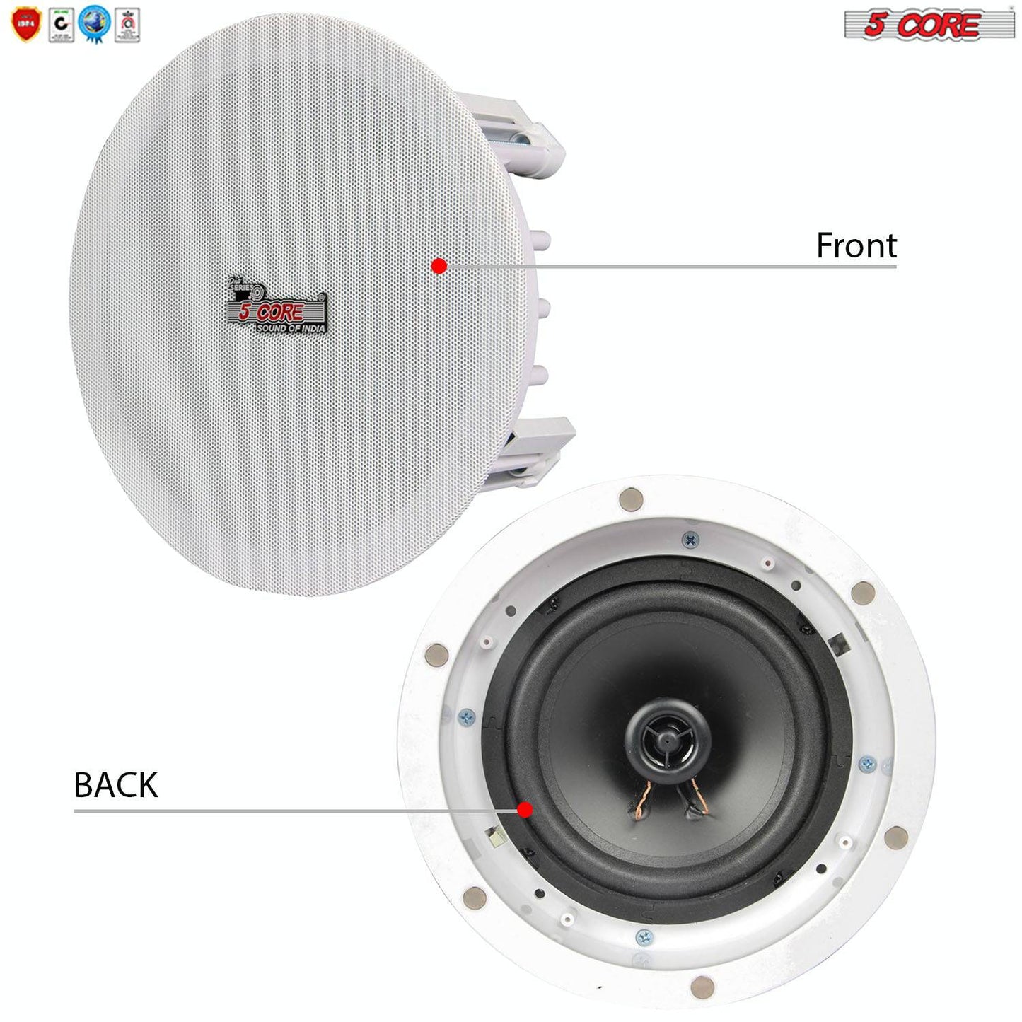 5 Core Premium 6.5 Inch Ceiling Speaker 2 Way Outdoor Speaker Wired