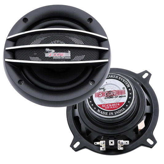 5 CORE Car Speaker Coaxial 2 Way 5" Sold in Pair 280 Watts PMPO Full