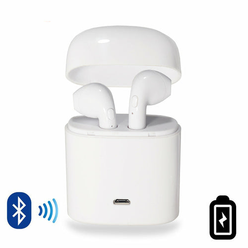 Dual Chamber Wireless Bluetooth Earphones With Charging Box