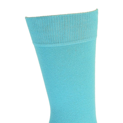 Sierra Socks Men's Crew Cotton Solid Vibrant Colorful Seamless Toe