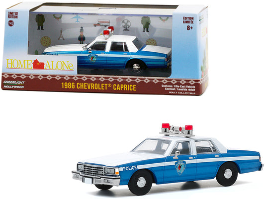 1986 Chevrolet Caprice Blue and White Police Car \Home Alone\" (1990)