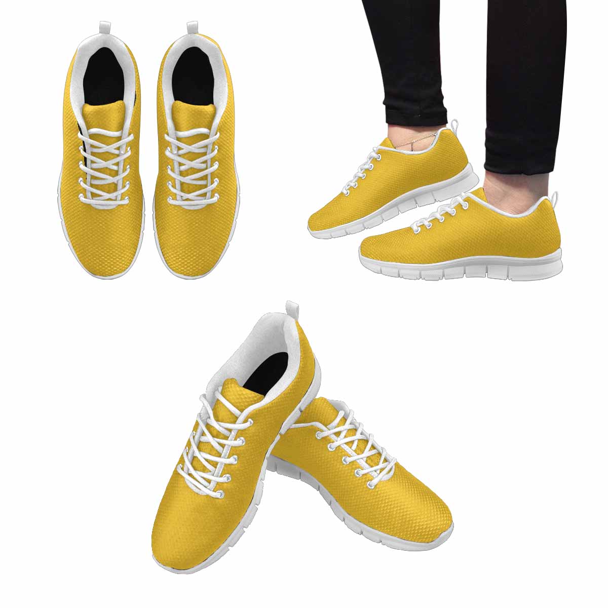 Uniquely You Sneakers for Men,    Freesia Yellow   - Running Shoes