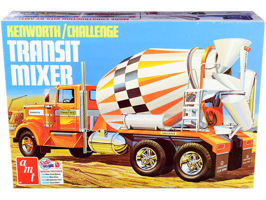 Skill 3 Model Kit Kenworth / Challenge Transit Cement Mixer Truck 1/25