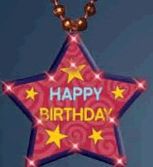 Blinkee 3723000 Huge Happy Birthday Star Beaded Necklace