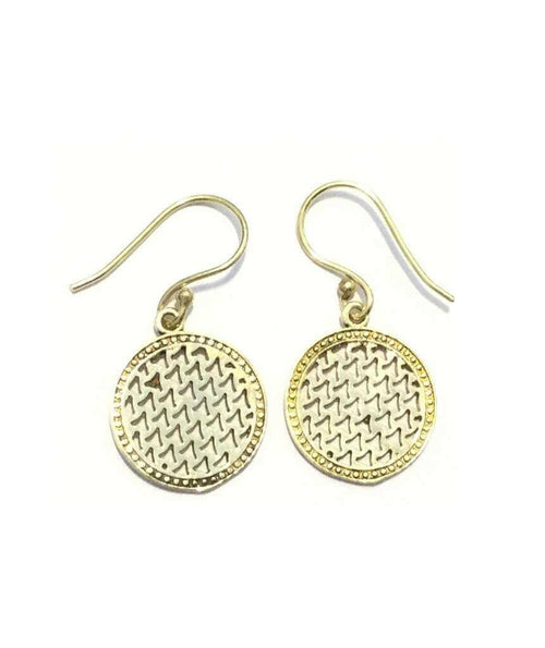 Drop Circle Earrings