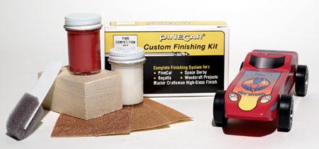 Pine-Car PINP409 Derby Finishing Kit Competition Red