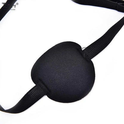 Medical eye Patch Halloween Party Black Pirate Costume Accessory Concave Eye Patch 3D Foam Groove Eyeshade Hot Single Eye Patch