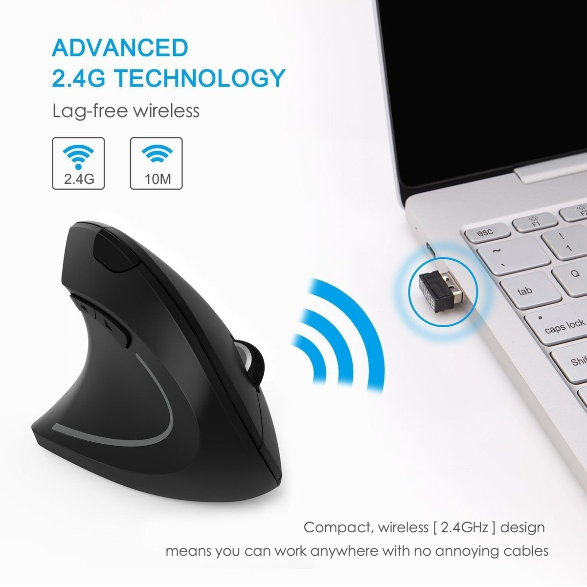 2.4G Wireless Ergonomic Vertical Mouse