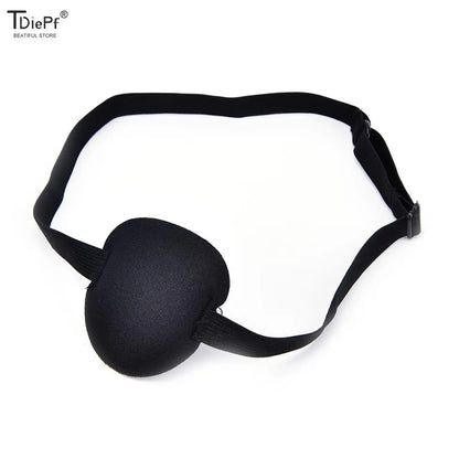 Medical eye Patch Halloween Party Black Pirate Costume Accessory Concave Eye Patch 3D Foam Groove Eyeshade Hot Single Eye Patch