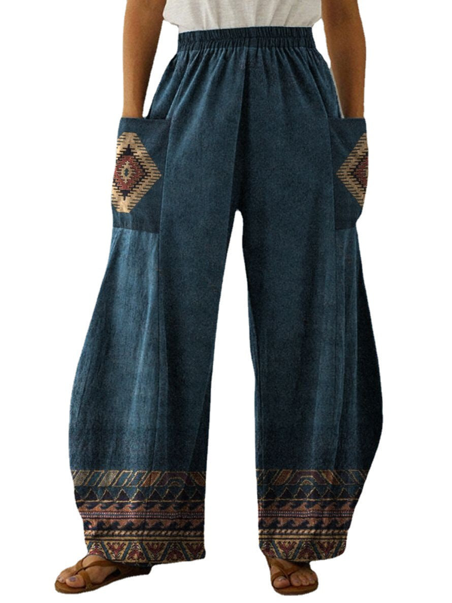 High Waist Loose Long Wide Leg Women's Pants