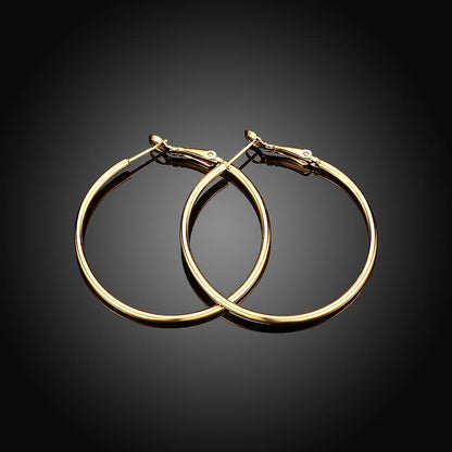 42mm Round Hoop Earring in 18K Gold Plated