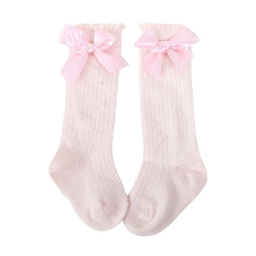 New Arrival Kids Socks Toddlers Girls Big Bow Knee