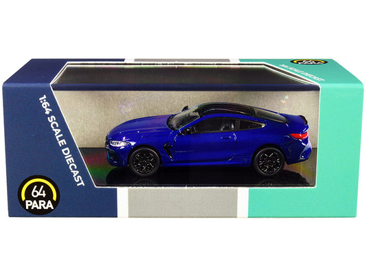 BMW M8 Coupe Marina Bay Blue Metallic with Black Top 1/64 Diecast