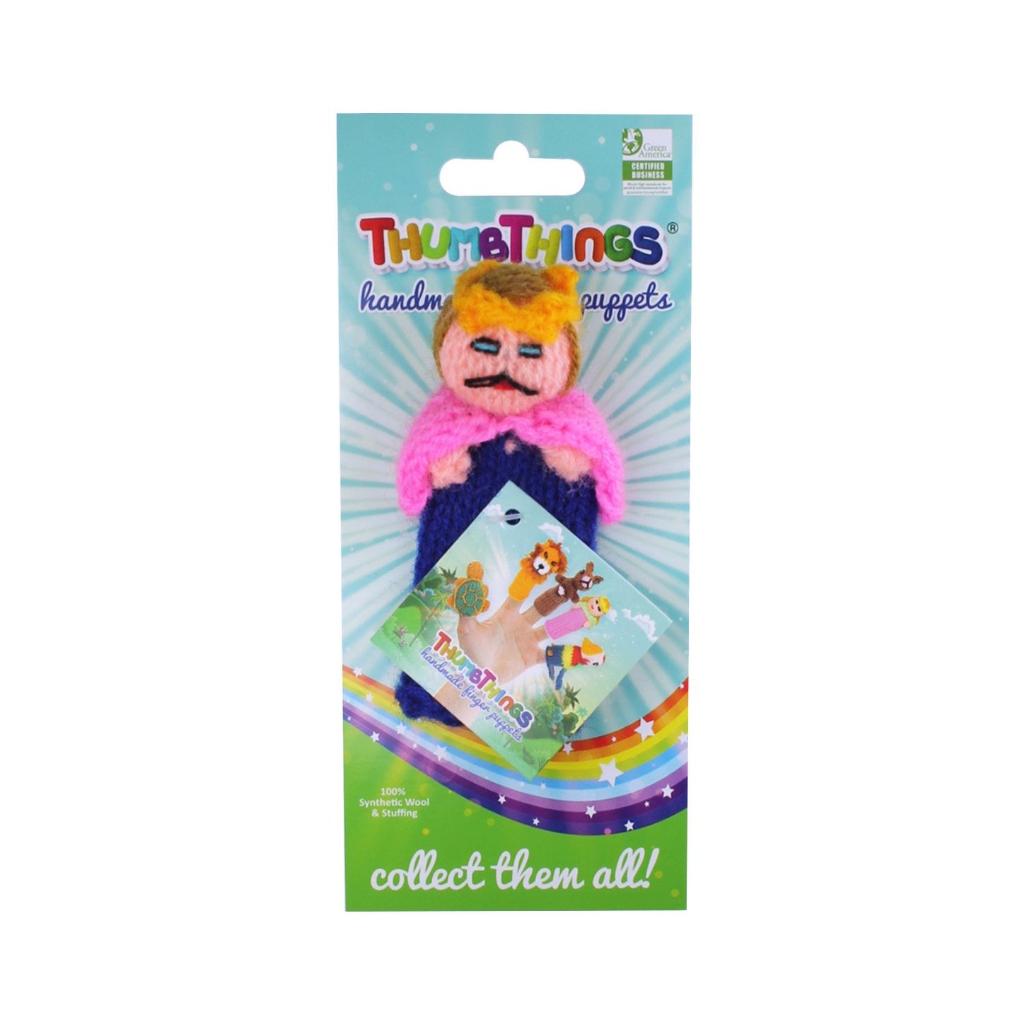 Prince Charming Finger Puppet (blue)