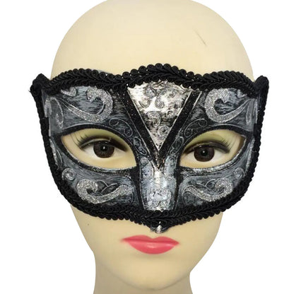 1 Piece Masquerade Tiara Halloween Sexy Eye Mask for Women Men Fancy Dress Mardi Gras Carnival Dress Costume Party Supplies