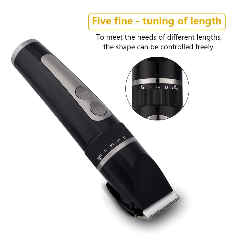 Full Body Washable Electric Hair Clipper Ceramic Professional
