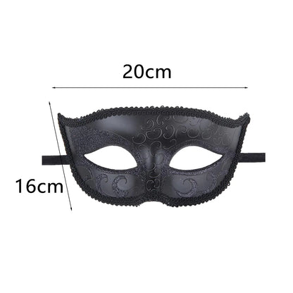 1 Piece Masquerade Tiara Halloween Sexy Eye Mask for Women Men Fancy Dress Mardi Gras Carnival Dress Costume Party Supplies