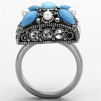TK1309 - High polished (no plating) Stainless Steel Ring with
