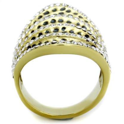TK1887 - IP Gold(Ion Plating) Stainless Steel Ring with Top Grade