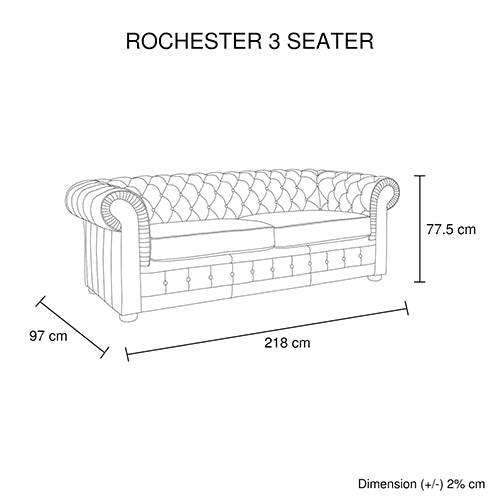 3+2+1 Seater Genuine Leather Upholstery Deep Quilting Pocket Spring