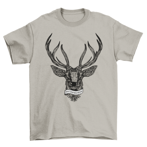 Deer illustration t-shirt design