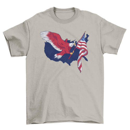 American flag eagle t-shirt