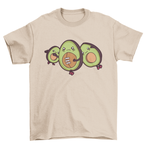 Avocado football t-shirt