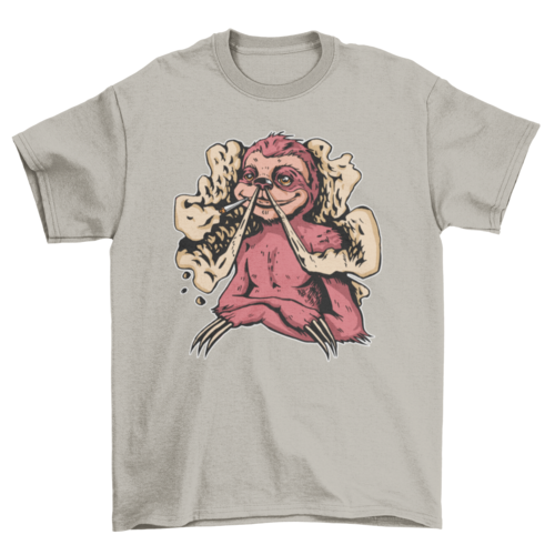 Sloth joint with marijuana t-shirt