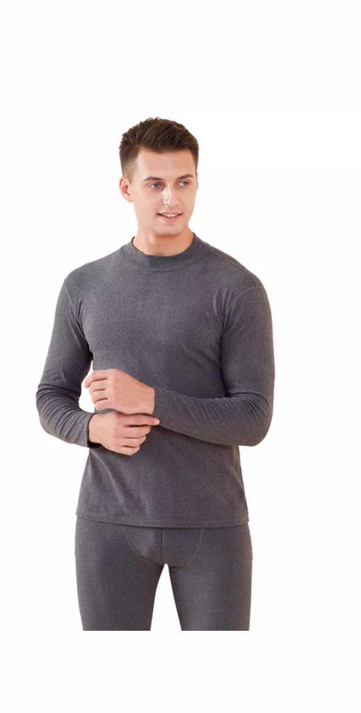 Men's 2-Piece Cotton Thermal Set with Shirt & Pants