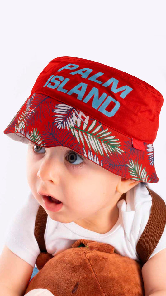 Palm Island Artwork Old-Kids Fedora Hat 4-8 Years