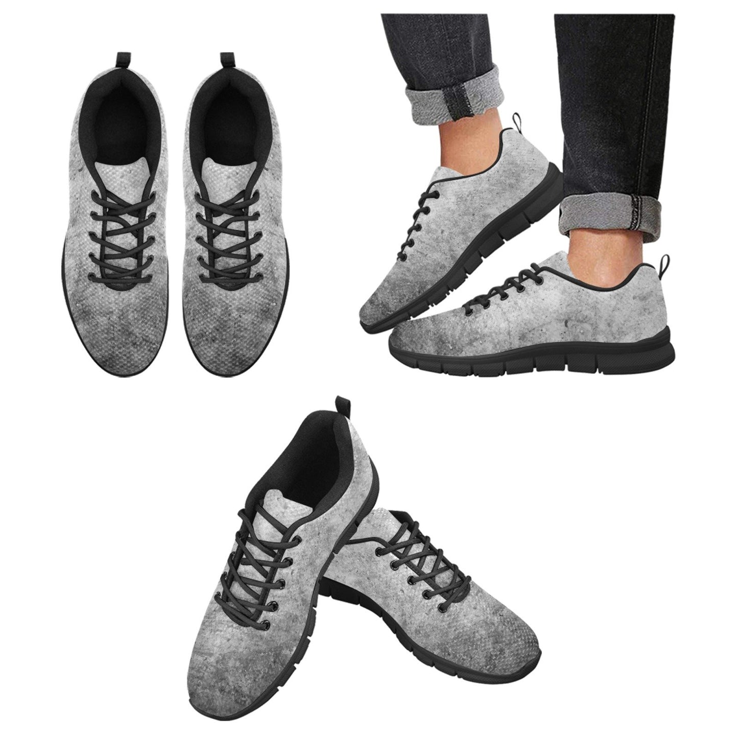 Uniquely You Womens Sneakers, Grey and Black  Running Shoes
