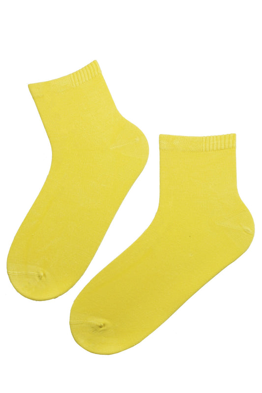 ALEX bright yellow viscose socks for men