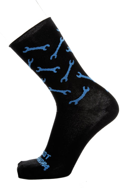 MATTI black socks for men with the text "BEST GRANDPA" in English