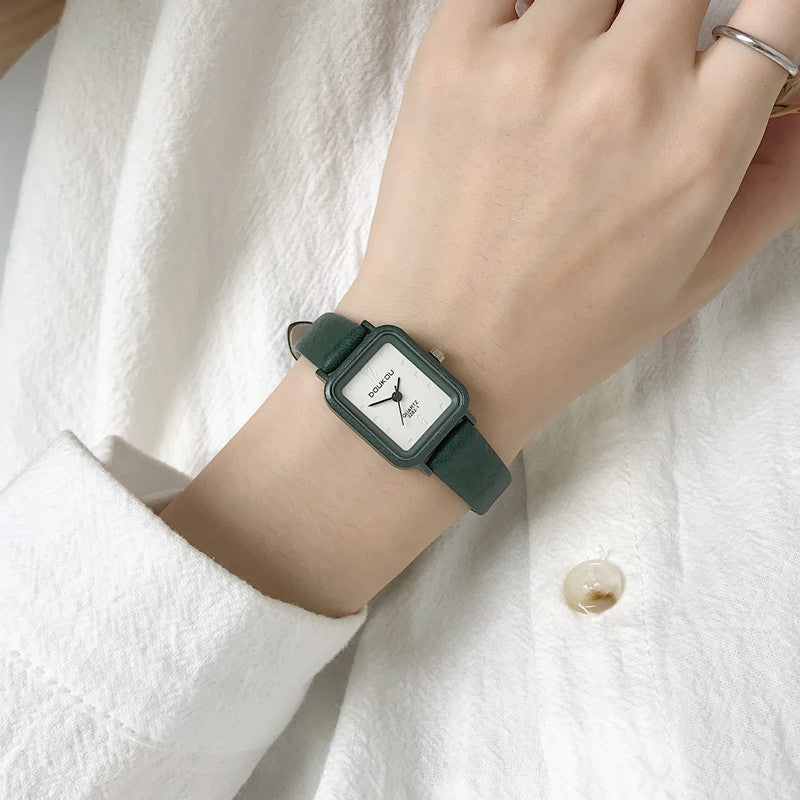 Ladies Mini Square Belt Quartz Watch