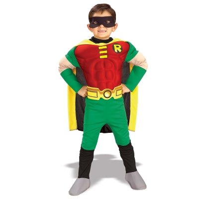 Rubies Costumes 138955 Teen Titans Robin Muscle Chest Deluxe Toddler-C