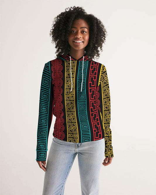 Womens Hoodie - Pullover Hooded Sweatshirt - Graphic/Multicolor