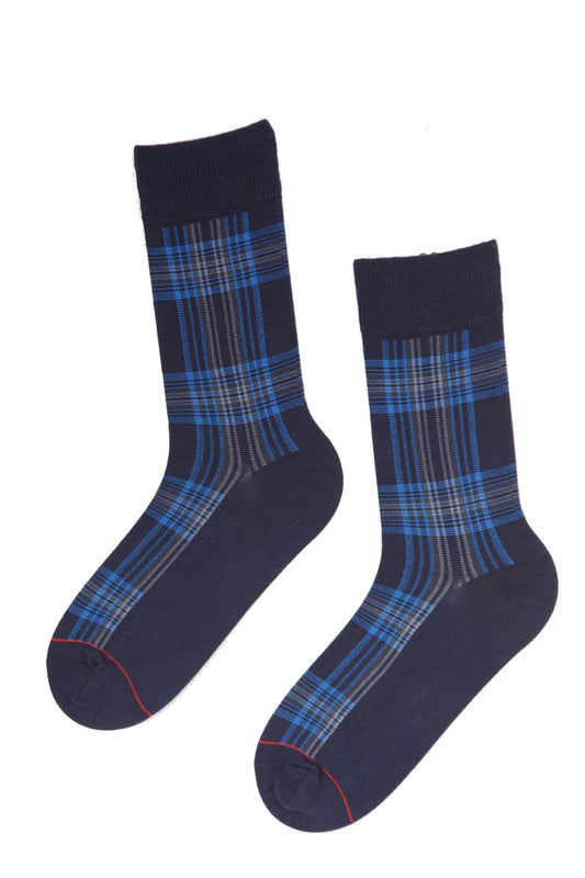 CARL men's socks with blue stripes