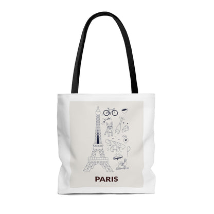 Symbols of PARIS Everyday Tote Bag Medium