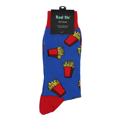 Sick Socks – French Fries – Favorite Foods Casual Dress Socks