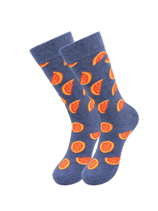 Sick Socks – Orange – Down on the Farm Socks For Men and Women