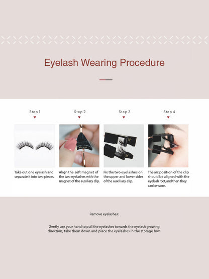 MLEN Soft Magnetic Eyelash Extensions - Taiwanese Camellia Style