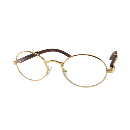 MQ Huncho Sunglasses in Gold / Clear