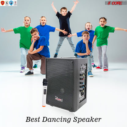 Bluetooth Karaoke Machine with Wireless Karaoke Microphone PDJ-2006BT